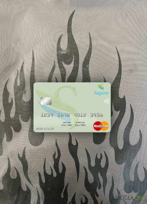 Jamaïque Sagicor Bank mastercard photolook recto